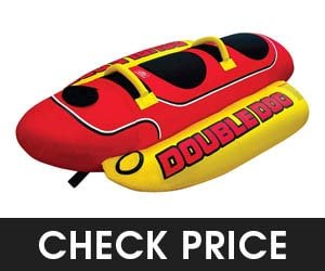 Airhead Hot Dog 1 5 Rider Towable Tube for Boating